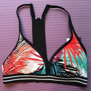 NWT JAG Tropical Print Racerback Bra